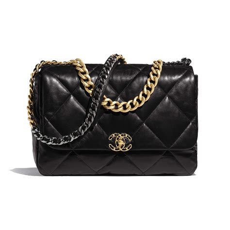 chanel 19 bag dimensions|Chanel 19 flap bag maxi.